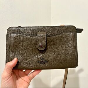 Coach Leather Wristlet